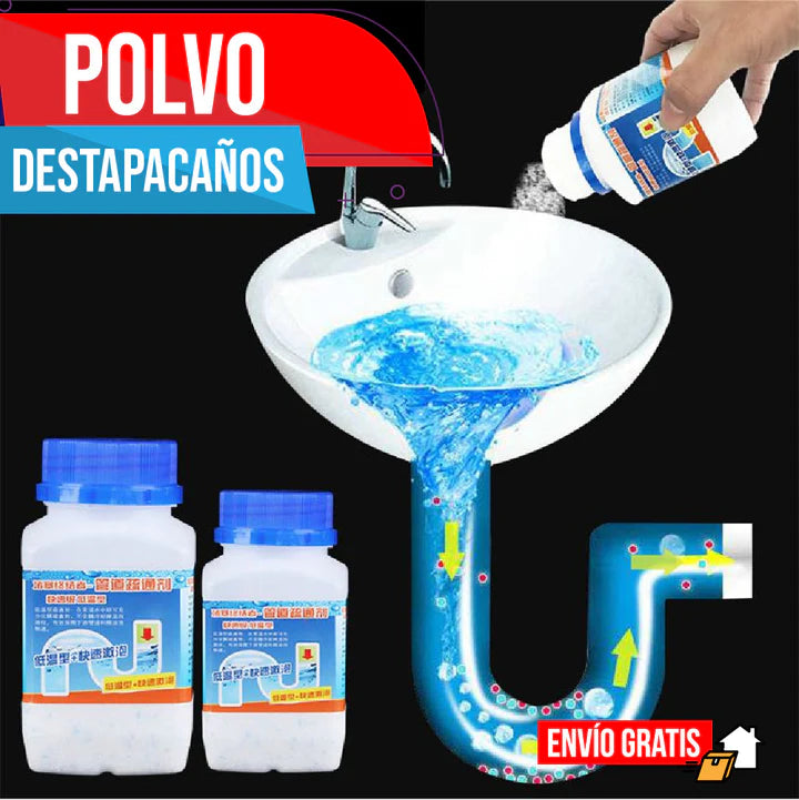 2x1 🚽 Polvo Americano 🇺🇸 Destapa Cañerías🫧 Remolino de Limpieza para Baños y Lavaplatos