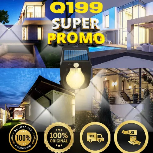 Lampara sensor de movimiento recarga solar + envio gratis 🤩☀️