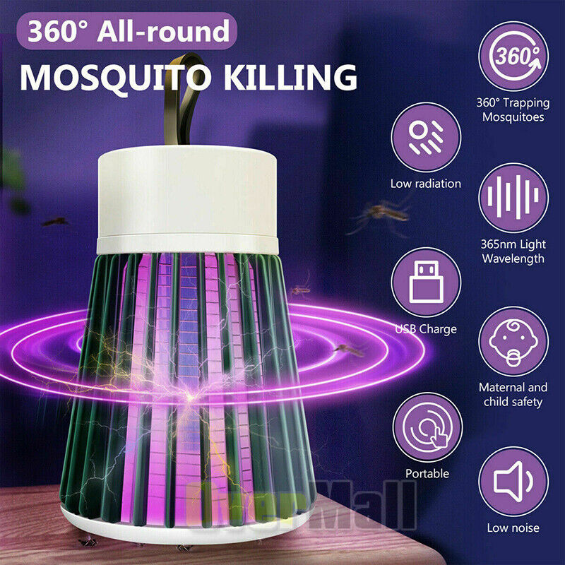 🌙 Lámpara Mata Mosquitos UV Eléctrica 🦟💡