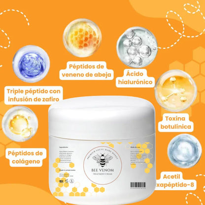 🐝✨Crema Reafirmante con Veneno de Abeja – ¡Despídete de la piel flácida!✨🐝