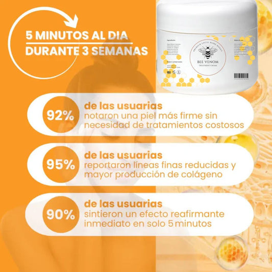 🐝✨Crema Reafirmante con Veneno de Abeja – ¡Despídete de la piel flácida!✨🐝