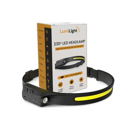🔦 LumiLight™ – La Lámpara Frontal de 230° Que Ilumina TODO