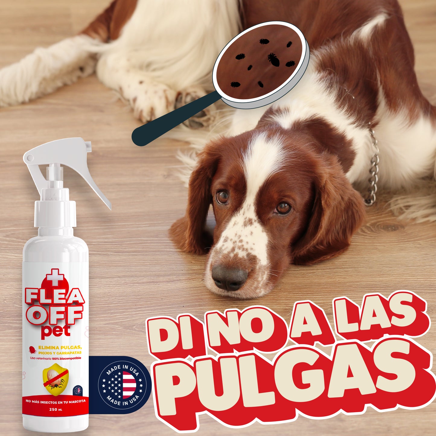Adios Pulgas con FLEA OFF + Envio Gratis
