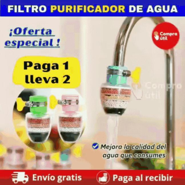 Grifo purificador paga 1 recibe 2 🚰💧✨ Disfruta de agua limpia, pura y segura siempre 🌿💦