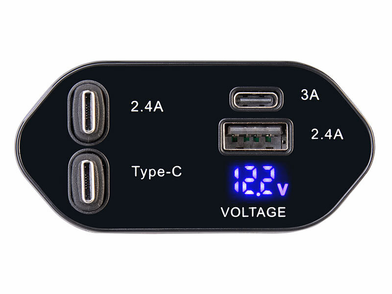 🔋 Cargador para Auto Multifuncional con Cables Retráctiles🔌